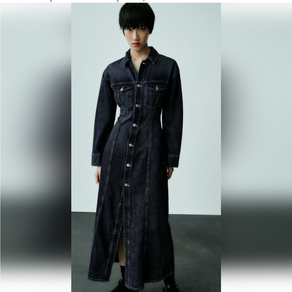 Zara Dresses & Skirts - NWT! Zara Maxi Denim Dress